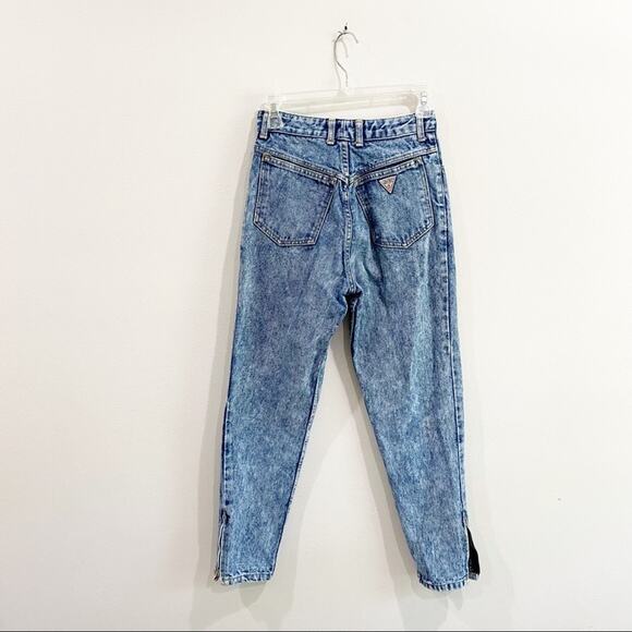 Rare George’s Marciano for Guess  Vintage Silm Mom Jeans Side Zipper - Picture 2 of 16